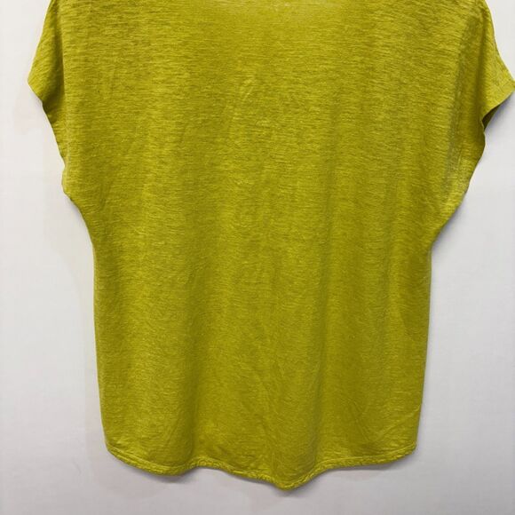 Eileen Fisher Cap Sleeve Tee T-Shirt Top Size Large D042 -18 - Picture 10 of 11